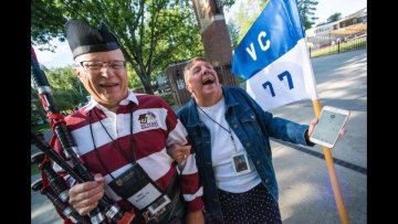 50 years later, a couple who met in college at NU and sister school VC, are still together and returning for the annual homecoming celebration.