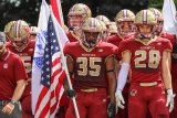 Jehric Hackney and football teammates at Norwich