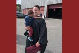 Donald Gray and his son