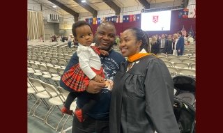 Ann Kolawole at graduation