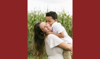 Amber Spector and her child