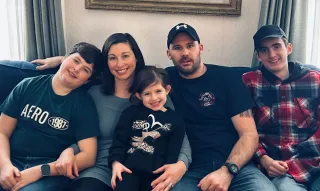 Emily Stewart with her family