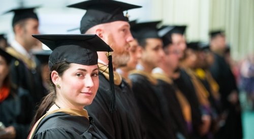 Students at Commencement