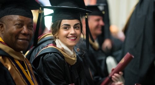 Norwich Online Graduates at Commencement