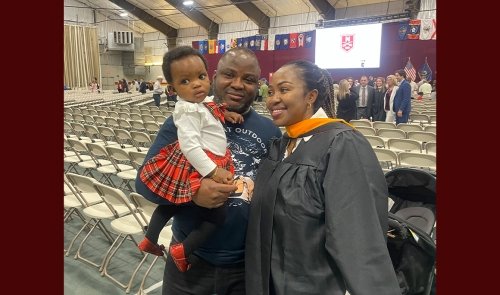 Ann Kolawole at graduation