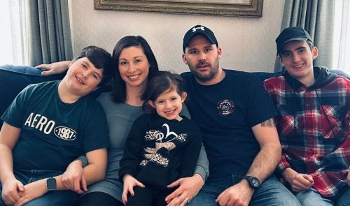 Emily Stewart with her family