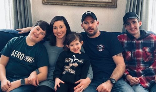 Emily Stewart with her family