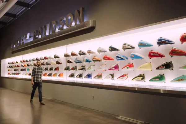 Kyle Mathers at the Harley Davidson Museum