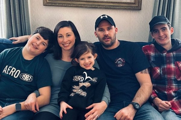 Emily Stewart with her family