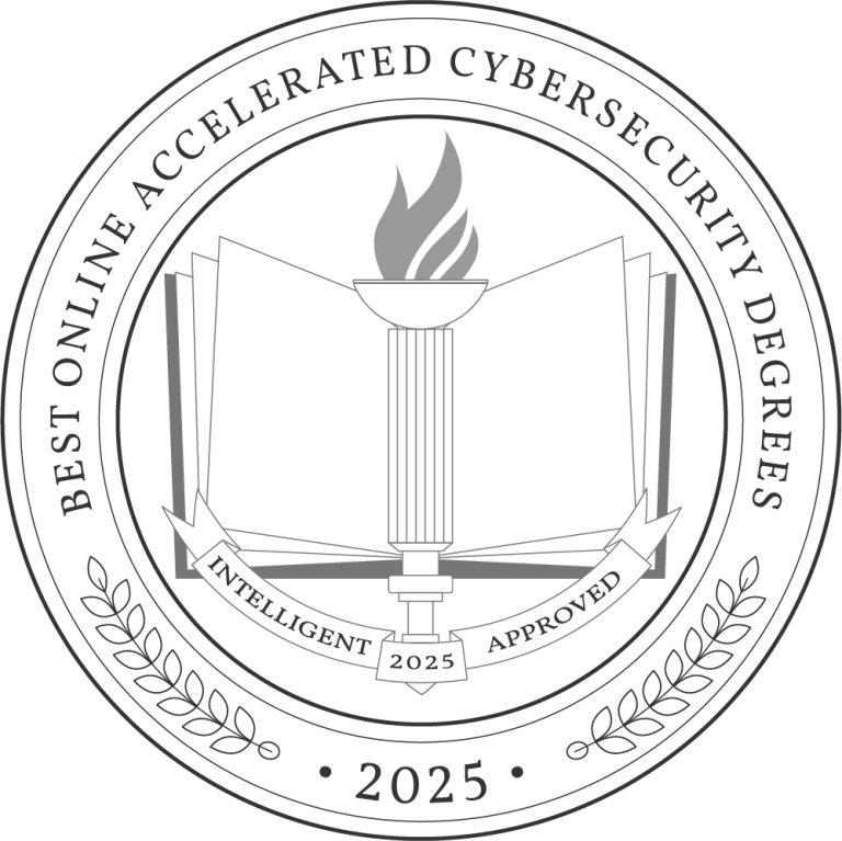 Best Online Accelerated Cybersecurity Degrees_2025-Badge