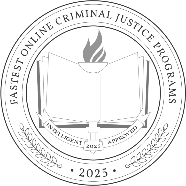 Fastest Online Criminal Justice Programs_ 2025 badge