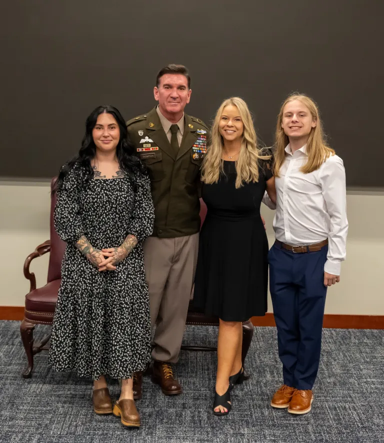 adam thompson with faculty