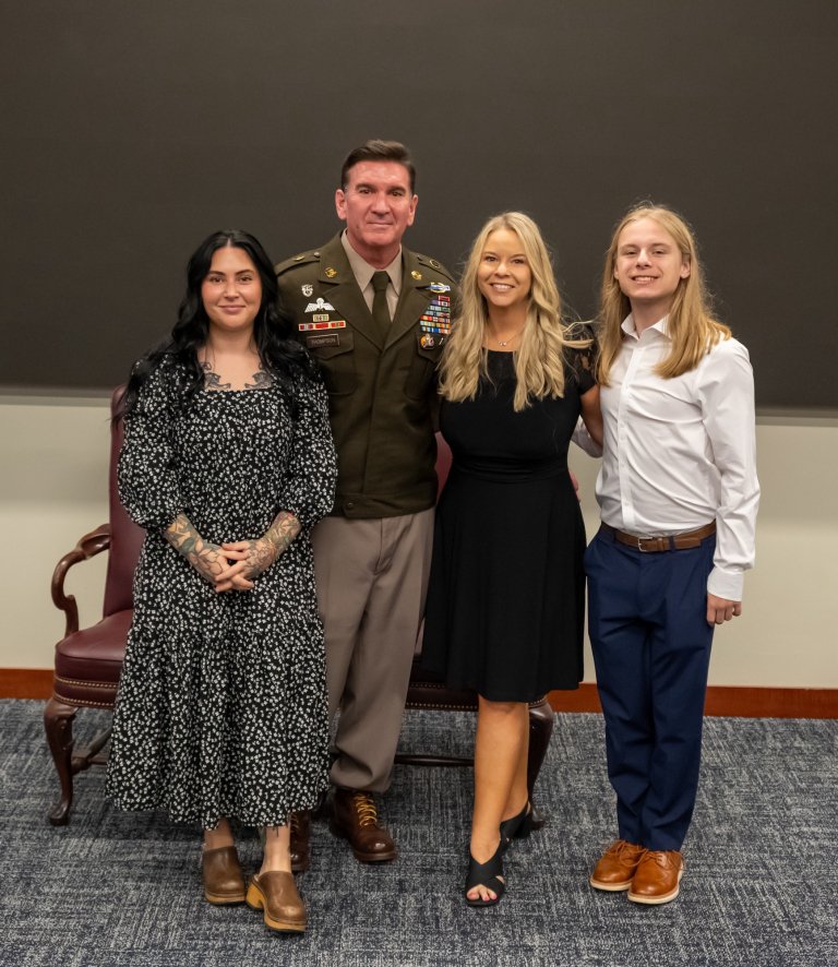 adam thompson with faculty