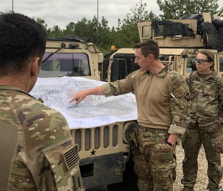 daniel pederson, in camo, active working