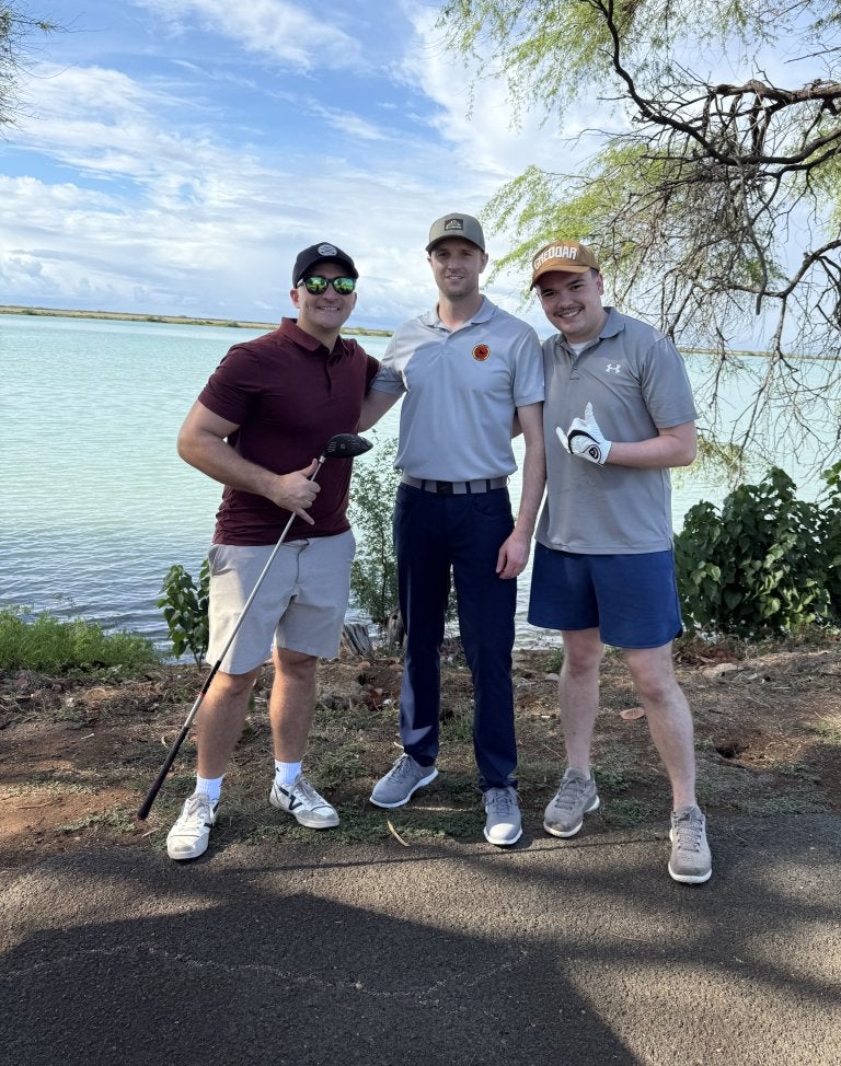 Sam Nucup with friends.