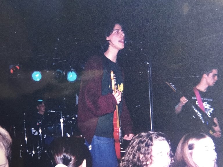 daniel fienco playing guitar when young