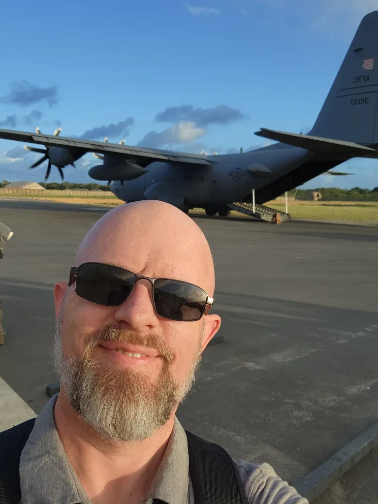 with plane